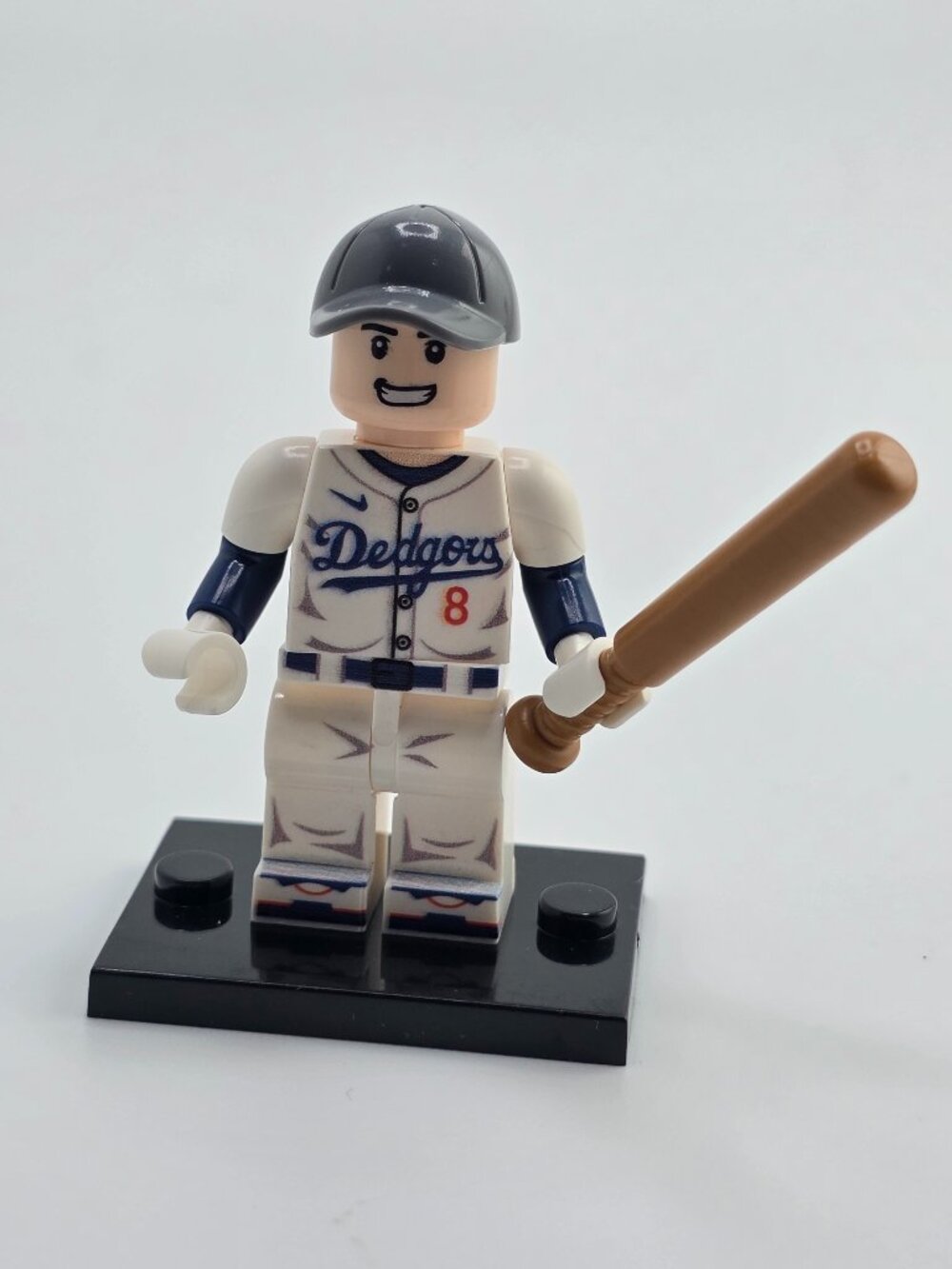 NEW! BASEBALL Minifigure Lego Compatible Baseball Player #8